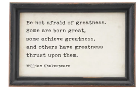 Wood Framed Wall Decor with Sayings
