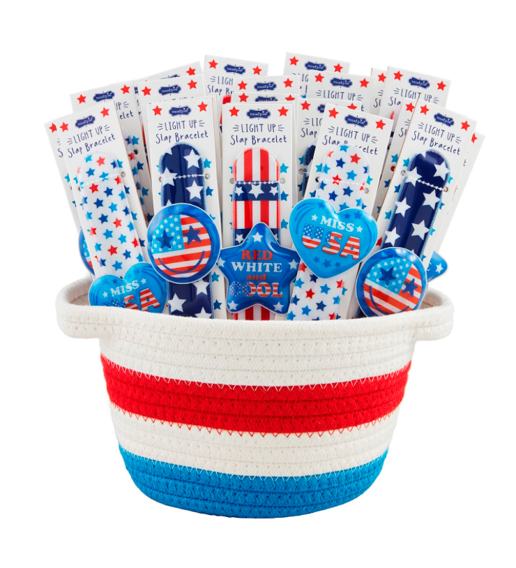 Patriotic Light-Up Slap Bracelets