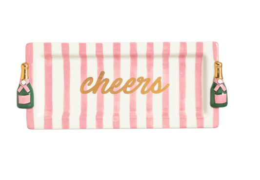 Cheers Champagne Serving Tray