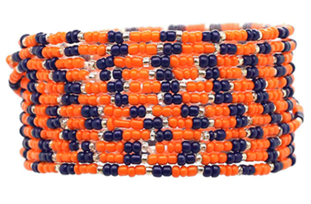 "Game Day" 12 Row Seed Bead Bracelet Set
