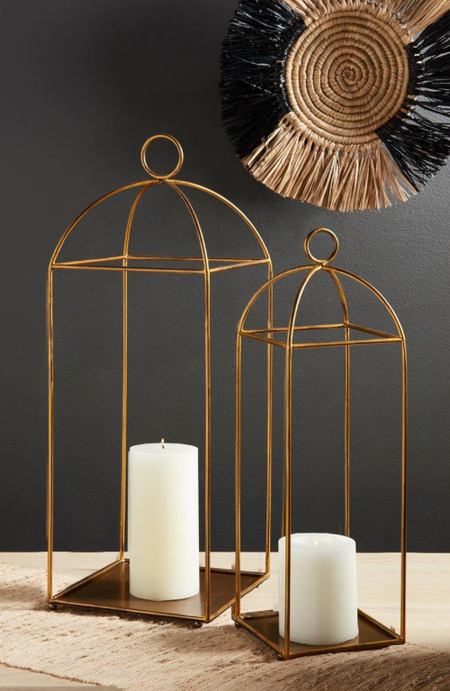 Tall Brass Lanterns