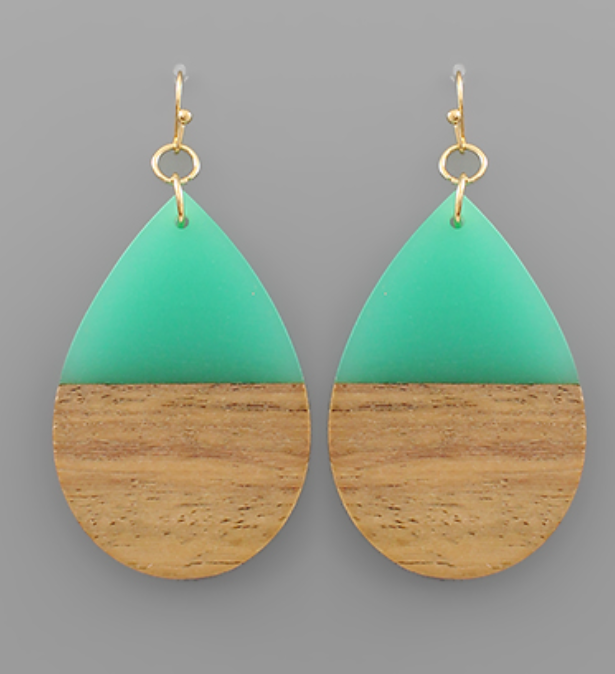 Teardrop Half Earrings