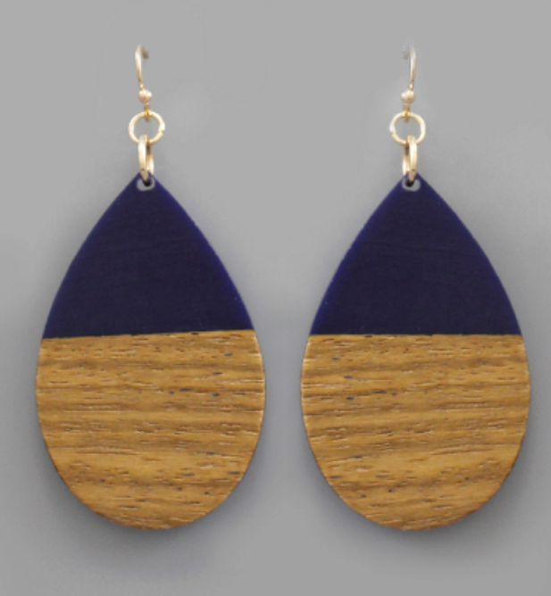 Teardrop Half Earrings