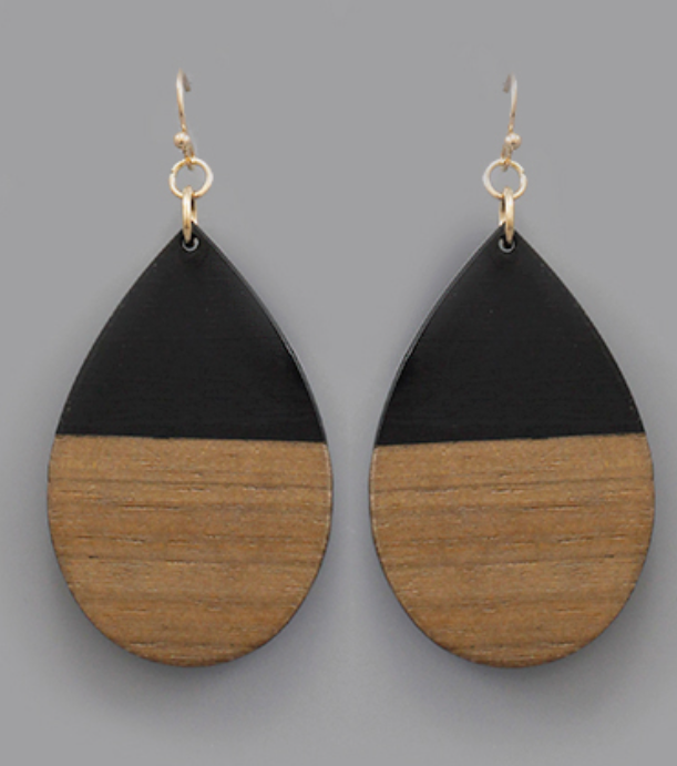 Teardrop Half Earrings