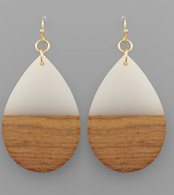 Teardrop Half Earrings