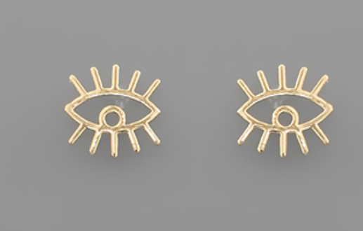 Eye With Lash Earrings