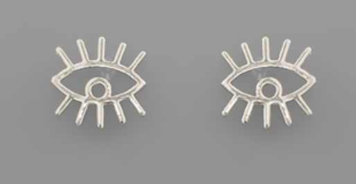 Eye With Lash Earrings