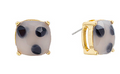 Square Stone Stud Earrings