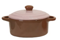 Stoneware Two-Tone Baker with Lid