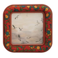 Embroidered Photo Frame with Floral Pattern