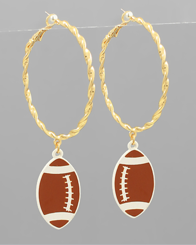 Football Ball & Circle Hoops