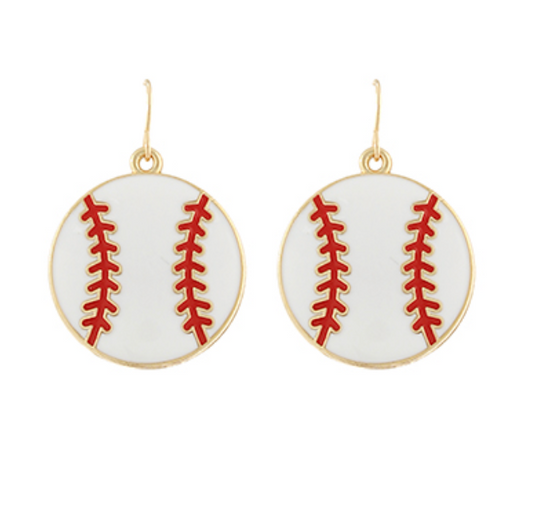 Sports Ball Drop Earrings
