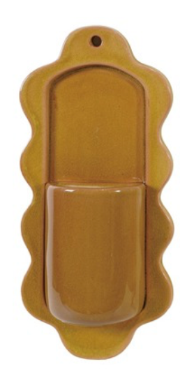 Large Stoneware Wall Vase