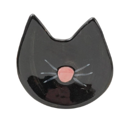 Hand-Painted Stoneware Halloween Icon Shaped Dish
