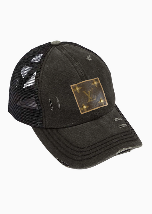 Lv Up-Cycled Distressed Trucker Cap