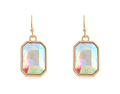 Octagon Stone Dangle Earrings