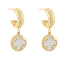 Clover Dangled Hoops