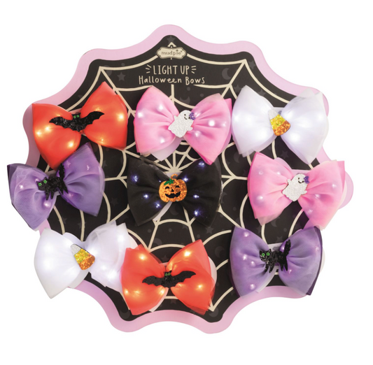 Halloween Light-Up Charm Hair Bows