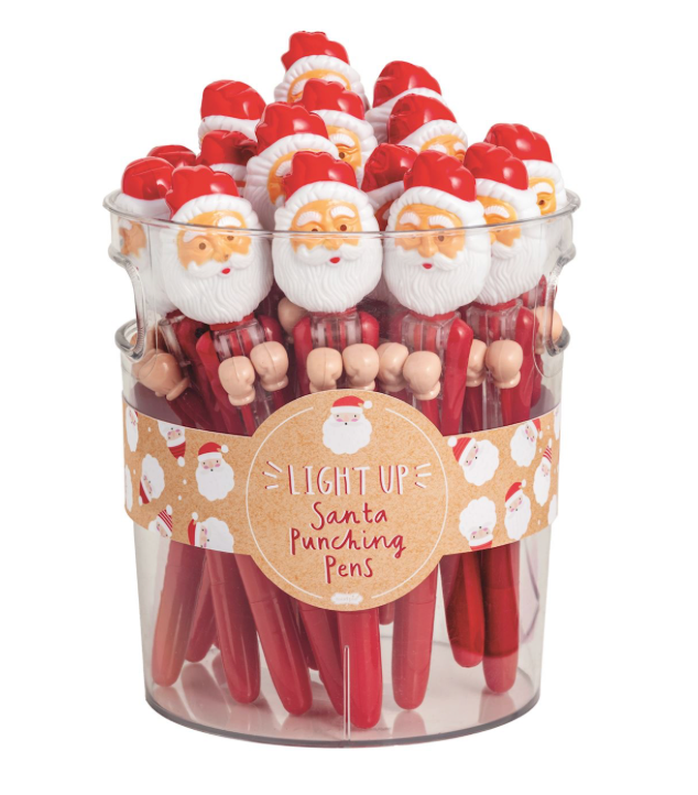 Santa Light-Up Punching Pens