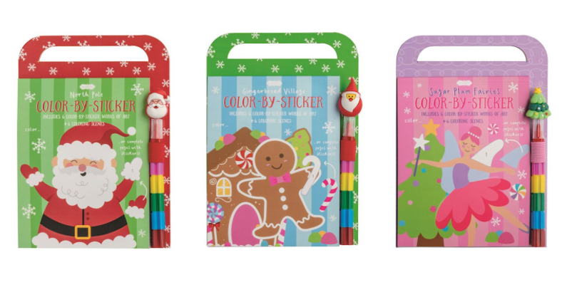 Christmas Color-By-Sticker Sets