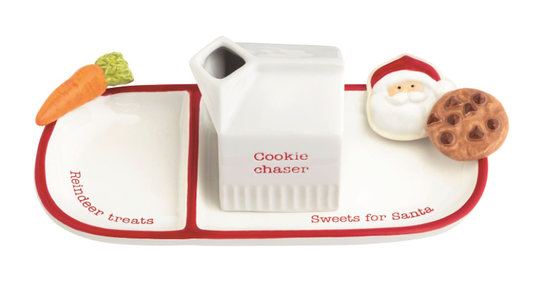 Santa Sweets & Reindeer Treats Plate Set