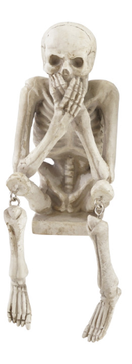 Resin Skeleton Trio Figurine Shelf Sitter