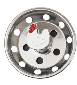 Stainless Steel Sink Strainer/Stopper with Icon