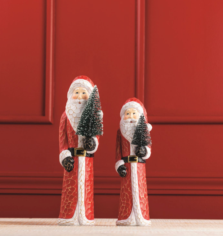 Carved Santa Sitters