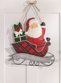 Santa Sleigh Door Hanger
