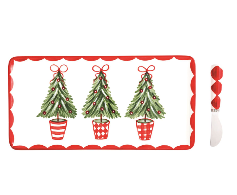 Tree Topiary Tray Set