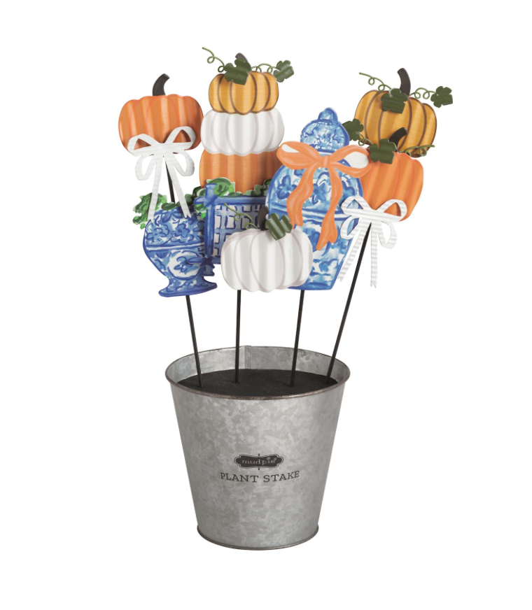 Pumpkin Topiary Garden Stakes