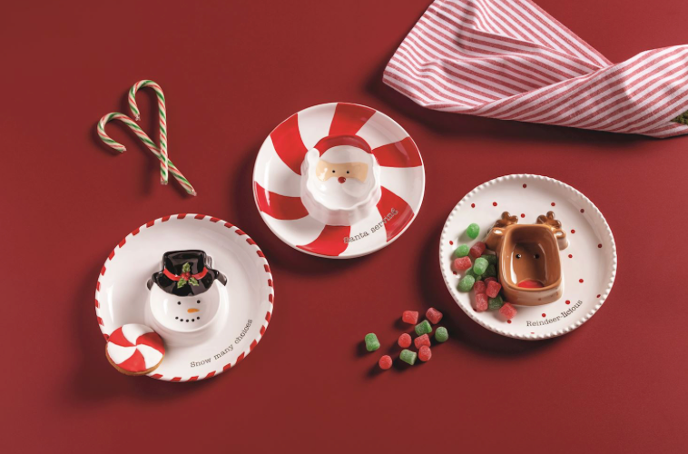 Sectioned Christmas Dishes