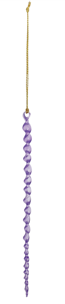 Handmade Glass Icicle Ornament