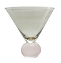 Two-Tone Martini Glass with Ball Stem