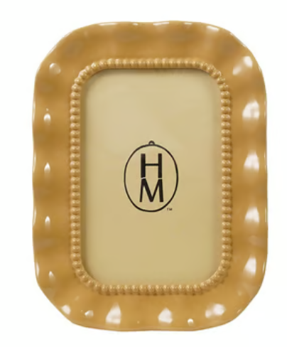 Rectangle Resin & Glass Wavy Photo Frame