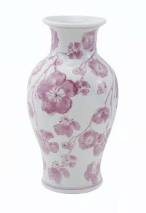Stoneware Floral Vase