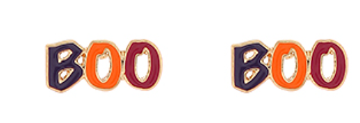 Halloween "BOO" Letter Earrings