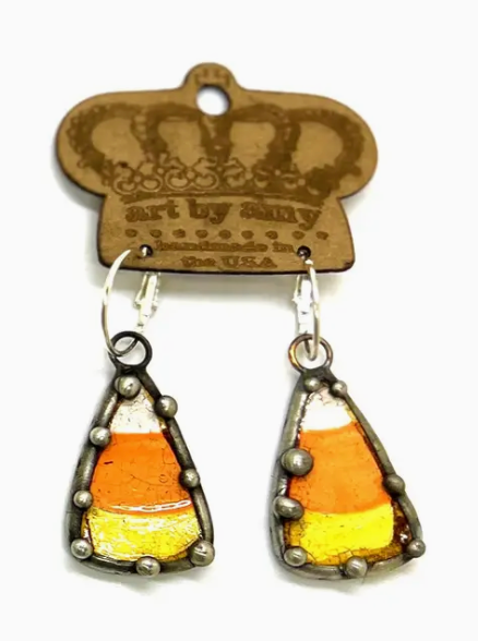 Candy Corn Earrings