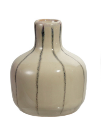 Hand Painted Stoneware Mini Vases