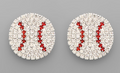 Crystal Baseball Studs