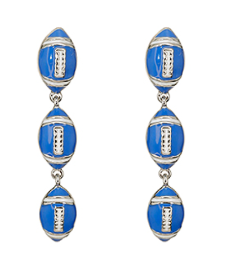 GAMEDAY Linear Football Earrings