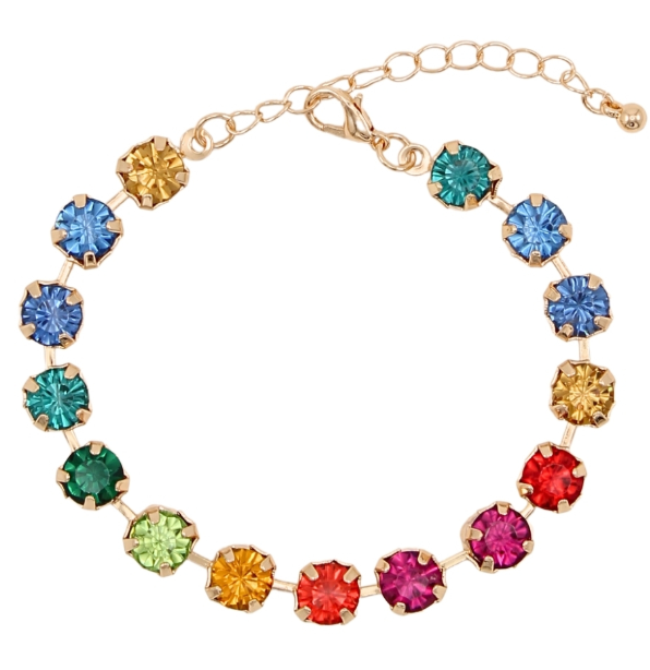 Multi Color Stone Bracelet
