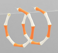 Color Bamboo Shape Hoops