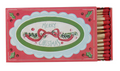 Safety Matches in Embossed Matchbox with Holiday Saying