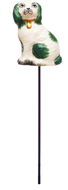 Stoneware Staffordshire Dog Plant Stake
