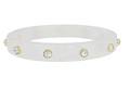 Crystal Station Acetate Bangle Bracelet