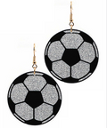 Glitter Sports Ball Drop Earrings