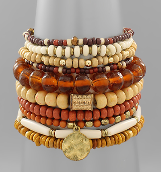 Boho Style Beaded Bracelet Set