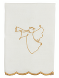 Gold Scalloped Christmas Towels