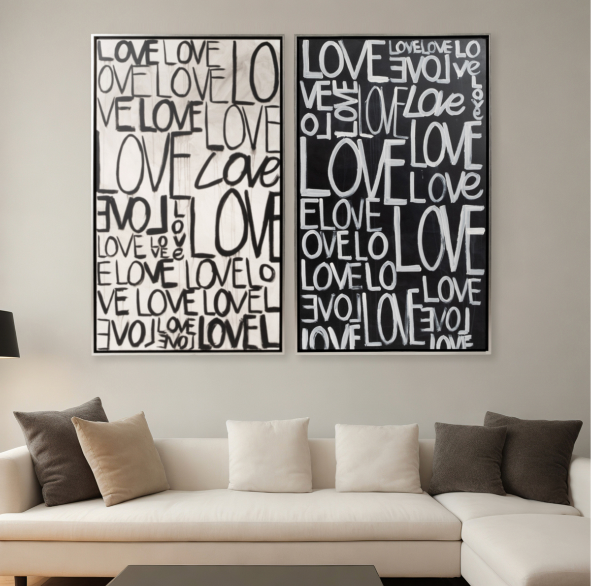 Love Scribble Wall Art